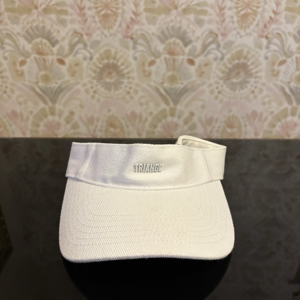 TRIANGL Sun Visor White‎ Beach Vacation Preppy Stretch